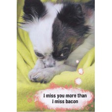TREE FREE GREETING CARD MISS BACON